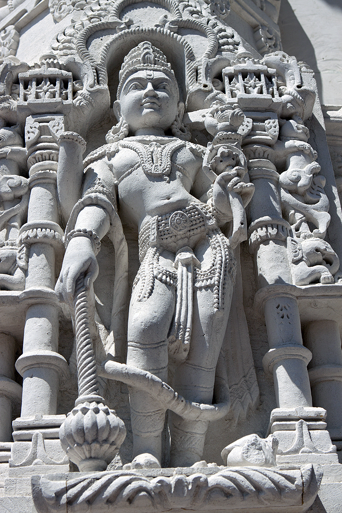 Detail on arch in front of temple