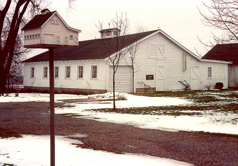 Birdhouse based on human barn, MI. Near Three Oaks??