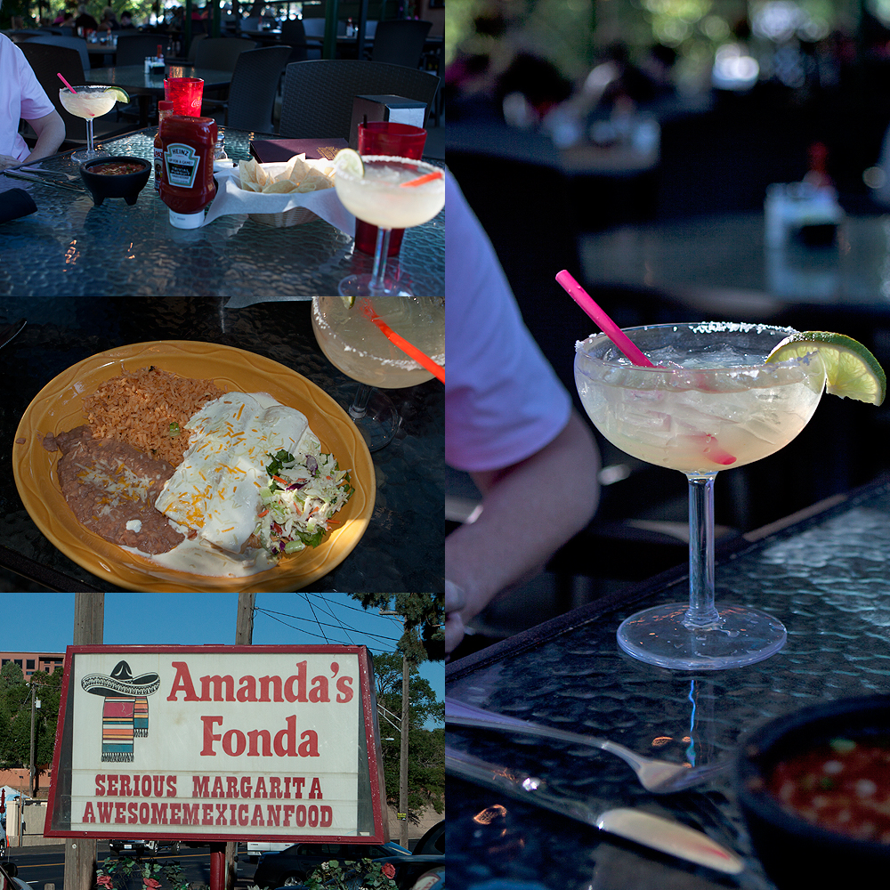 Amanda's Fonda, west edge of CO Springs. Very good, and was a nice early evening to eat outside