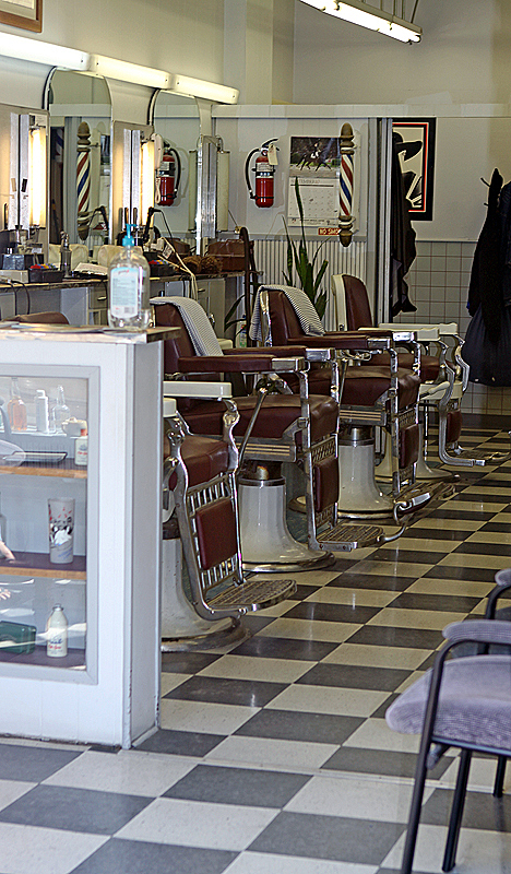 Old-time barber shop