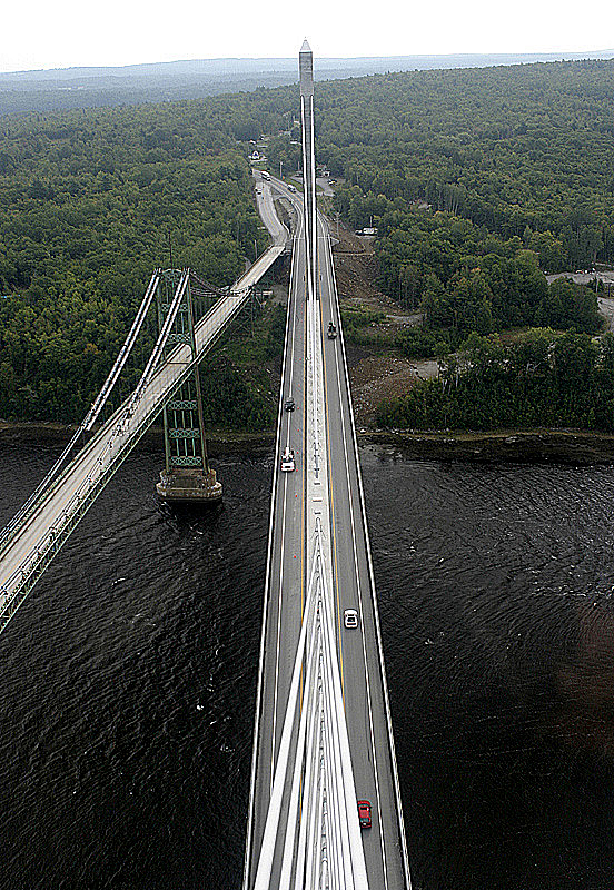 Looking Northeast; old bridge to the left