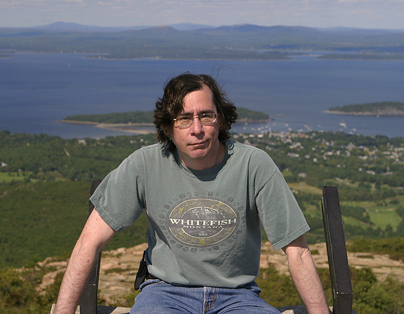 Because he's on vacation. Acacia National Park, ME (yes, 