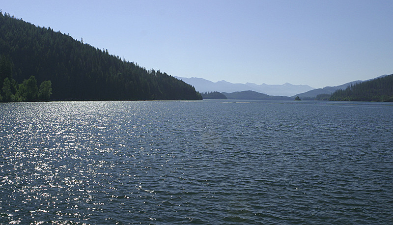 Looking south from Hungry Horse Dam