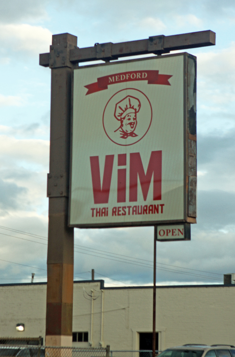 Just geek humor - VIM is a popular LINUX text editor (and a Thai joint!)