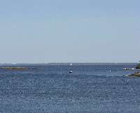 Sailboat off Rockport, ME