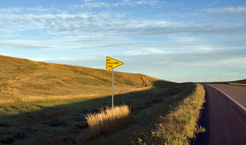 Heading east toward the Badlands, SD