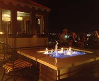 Firepit - Vertex, roof bar on our hotel