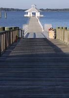 In the bay gazebo