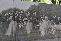 Reflection & engraving; Korean War Memorial