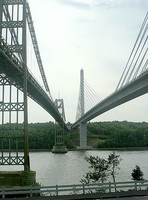 Penobscot Narrows Bridges, old and new