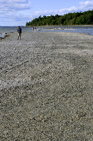 Sandbar out to island in Bar Harbor, ME