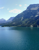 St. Mary Lake and surrounding hills