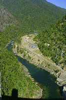 Electrical grid below (north) of the dam/power plant