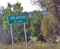 Welcome to Spearfish, a little town in a little (population) town