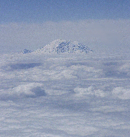 Mount Rainier From Plane, Eastbound